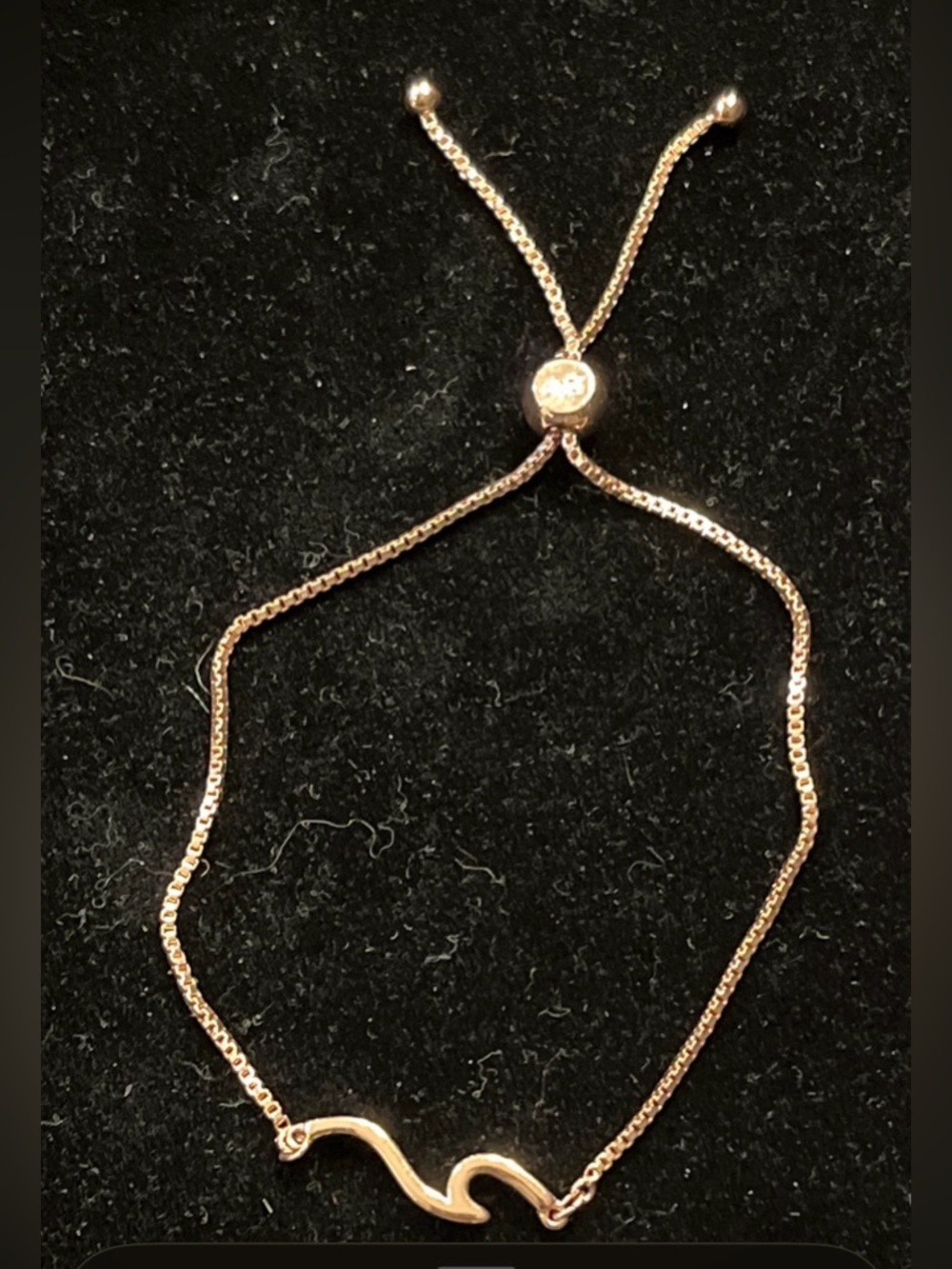 Pura Vida Rose Gold Bolo Adjustable Metal Wave Slider Bracelet